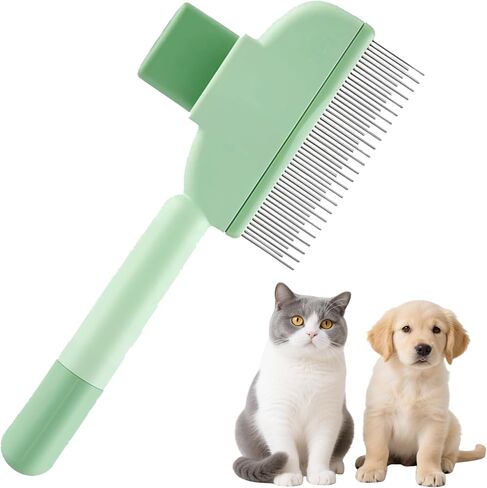 2 PCS Cat Comb Dog Comb Tool, 1 PCS Pet Hair Removal Gloves Brush, Reusable Pet Cat Dog Hair Removal Grooming Gloves Brush Tool (2PCS+1PCS) in Saudi Arabia
