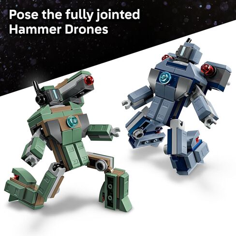 LEGO Marvel Iron Man & War Machine vs. Hammer Drones Building Toy - Pretend Play Set W/ 2 Toy Minifigures - Kids Building Blocks for Boys & Girls, Ages 7+ - Gift Idea for Birthdays - 76320 in Saudi Arabia
