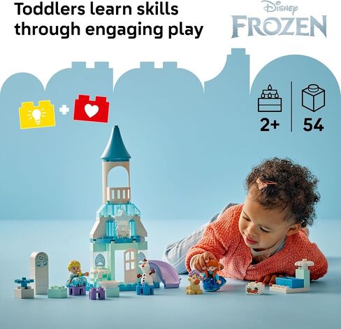 Lego Duplo Disney Anna و Elsa’s Frozen Castle Party - Toddler Toy for Girls and Boys 2+ - لبنات بناء للعب التظاهر والتنمية الحسية - هدية تعلم ما قبل المدرسة للأطفال - 1045555 in Saudi Arabia