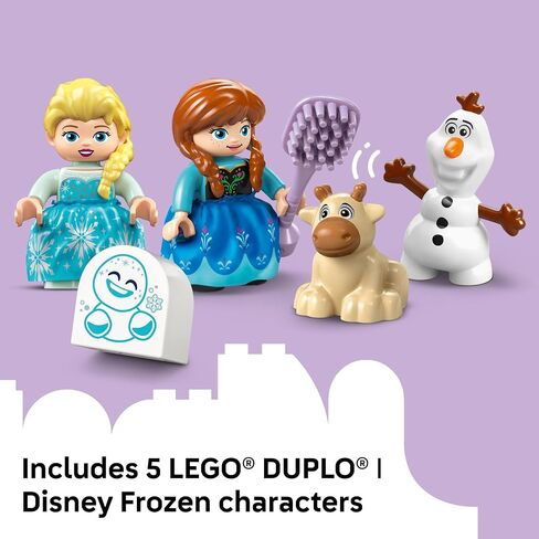 Lego Duplo Disney Anna و Elsa’s Frozen Castle Party - Toddler Toy for Girls and Boys 2+ - لبنات بناء للعب التظاهر والتنمية الحسية - هدية تعلم ما قبل المدرسة للأطفال - 1045555 in Saudi Arabia