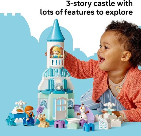 Lego Duplo Disney Anna و Elsa’s Frozen Castle Party - Toddler Toy for Girls and Boys 2+ - لبنات بناء للعب التظاهر والتنمية الحسية - هدية تعلم ما قبل المدرسة للأطفال - 1045555 in Saudi Arabia