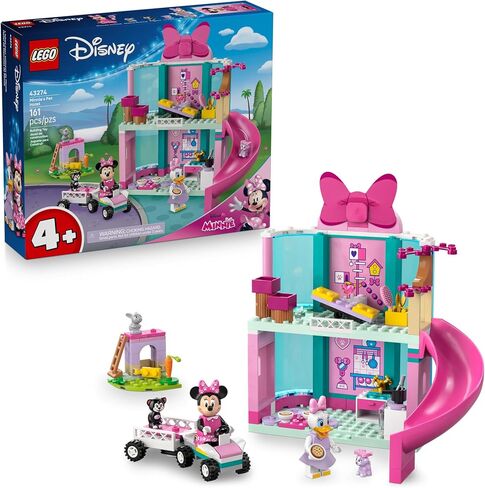 لعبة Lego Disney Minnie's Pet Hotel Toddler Toy - Minnie Mouse Building for Girls and Boys ، Ages 4+ - Mickey Mouse Clubhouse Preschool Learning & Educational Toy - Disney Gift Idea لأعياد الميلاد - 43274 in Saudi Arabia