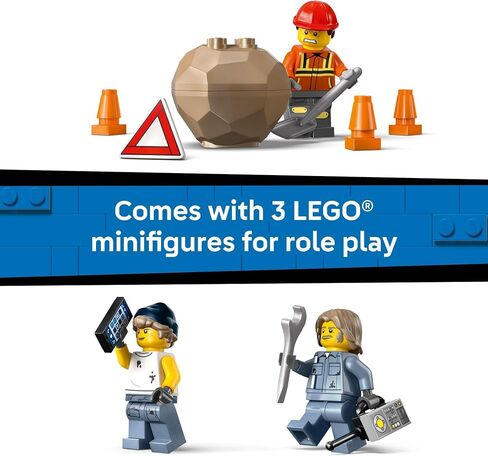 LEGO City Heavy-Duty Recovery Tow Truck with Crane Building Toy - Dump & Tow Truck Toys for Boys & Girls, Ages 8+ - Pretend Play Set for Kids - Gift Idea for Birthdays & Holidays - 60467 in Saudi Arabia