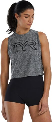 TYR T39000252XS Wmn Airtec Crop TNK Heather Grey XS in Saudi Arabia