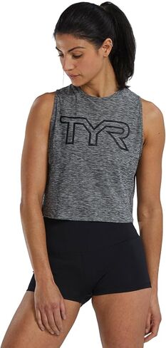 TYR T39000252XS Wmn Airtec Crop TNK Heather Grey XS in Saudi Arabia