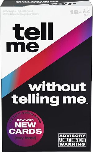 Spin Master Games, Tell Me Without Telling Me, 2025 Edition with New Cards, The Viral Adult Party Game for Bachelorette Parties, College, Friendsgiving, Adult Card Game, 4+ Players, for Ages 18 & Up in Saudi Arabia