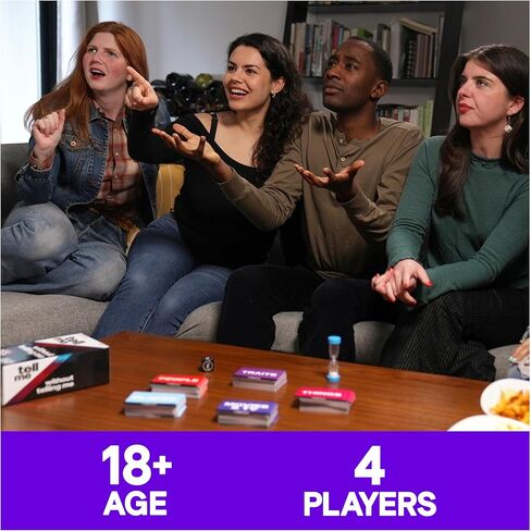 Spin Master Games, Tell Me Without Telling Me, 2025 Edition with New Cards, The Viral Adult Party Game for Bachelorette Parties, College, Friendsgiving, Adult Card Game, 4+ Players, for Ages 18 & Up in Saudi Arabia