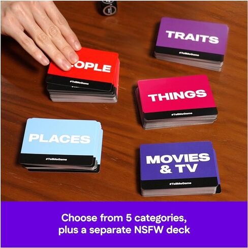 Spin Master Games, Tell Me Without Telling Me, 2025 Edition with New Cards, The Viral Adult Party Game for Bachelorette Parties, College, Friendsgiving, Adult Card Game, 4+ Players, for Ages 18 & Up in Saudi Arabia