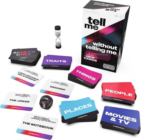 Spin Master Games, Tell Me Without Telling Me, 2025 Edition with New Cards, The Viral Adult Party Game for Bachelorette Parties, College, Friendsgiving, Adult Card Game, 4+ Players, for Ages 18 & Up in Saudi Arabia