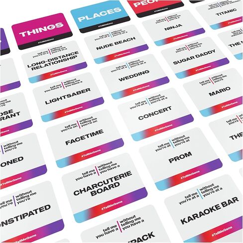 Spin Master Games, Tell Me Without Telling Me, 2025 Edition with New Cards, The Viral Adult Party Game for Bachelorette Parties, College, Friendsgiving, Adult Card Game, 4+ Players, for Ages 18 & Up in Saudi Arabia