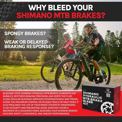 RSN Sports Pro Bleed Kit for Shimano Hydraulic Road/Gravel Brakes with 120ml Mineral Oil and Tools in Kuwait