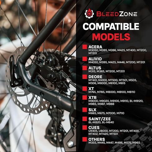 RSN Sports Pro Bleed Kit for Shimano Hydraulic Road/Gravel Brakes with 120ml Mineral Oil and Tools in Kuwait