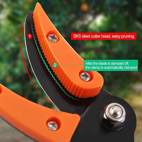 KSEIBI 143020 Long Reach Cut and Hold Bypass Pruner Max Cutting 1/2 inch (7.0 ft - 2.0m) in Saudi Arabia