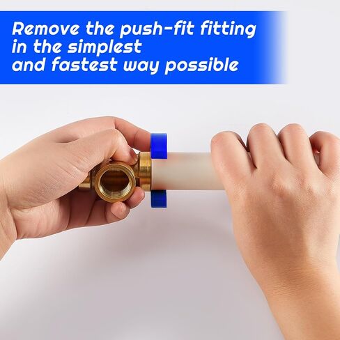 Hotop 5 Pieces Disconnect Clips Fitting Slip Removal Tools Push-fit Disconnect Tools for Easily Removing Push-fit Fitting, 5 Sizes (14 Inch, 38 Inch, 12 Inch, 34 Inch and 1 Inch) in Saudi Arabia