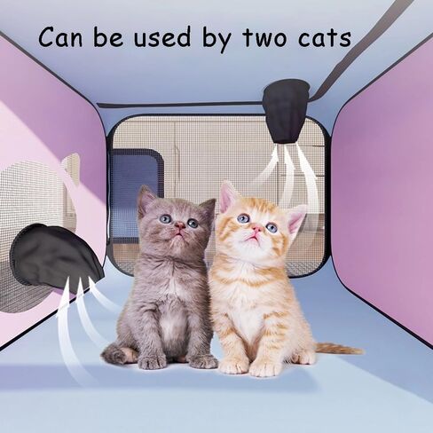 Pet Dog Cat Drying Box Waterproof Anti-Hair Flying Portable Foldable Pet Drying Room Pet Hair Dryer Clean Grooming House Dryer Cage for Dog Cat for Small to Medium (Pink) in Saudi Arabia