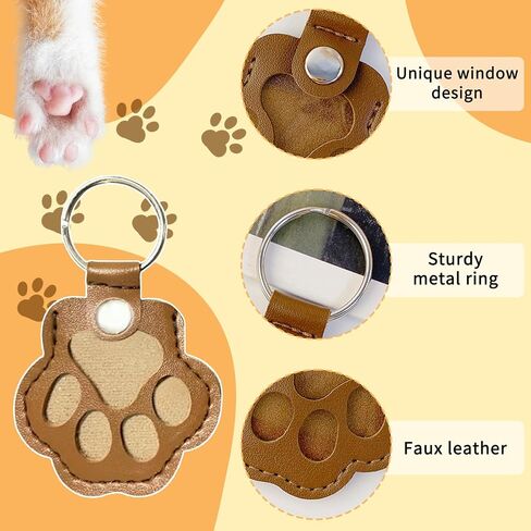 3 Pcs Pet Hair Storage Keychains, Cute Leather Paw Keychain Pet Hair Keepsake Keyring,Dog Fur Storage Keychain Pet Memorial Gifts for Bag Purse Paw Charm Key in Saudi Arabia