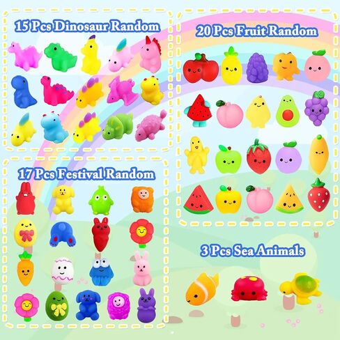 120pcs حفلات الحفلات للأطفال جائزة الفصول الدراسية Mochi Squishy mini kawaii squishies الإجهاد القلق ألعاب الفصح سلة الحشوات مع صندوق التخزين (أسلوب الهالوين) in Kuwait