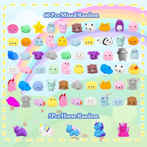 120pcs حفلات الحفلات للأطفال جائزة الفصول الدراسية Mochi Squishy mini kawaii squishies الإجهاد القلق ألعاب الفصح سلة الحشوات مع صندوق التخزين (أسلوب الهالوين) in Kuwait