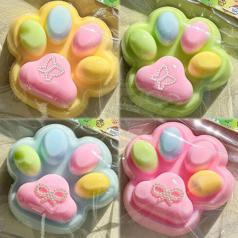 4pcs taba squishies cat paw ، ألعاب الإجهاد اللطيفة اللطيفة ، ألعاب Squishies الصغيرة ، ألعاب الكفوف اللزجة لتخفيف الإجهاد ، ألعاب تململ ، أشياء لطيفة ، تفضل حفلة Kawaii للبالغين للأطفال in Kuwait