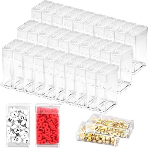 30PCS Diamond Art Storage Containers - Small Plastic Box Bead Organizer With Lids for Diamond Painting Art Accessories for Beads, Crafts,Mini Item(No Case) in Saudi Arabia