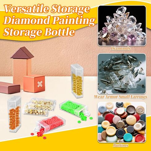30PCS Diamond Art Storage Containers - Small Plastic Box Bead Organizer With Lids for Diamond Painting Art Accessories for Beads, Crafts,Mini Item(No Case) in Saudi Arabia