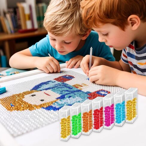 30PCS Diamond Art Storage Containers - Small Plastic Box Bead Organizer With Lids for Diamond Painting Art Accessories for Beads, Crafts,Mini Item(No Case) in Saudi Arabia