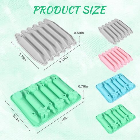 3 Pcs Crayon Molds Silicone Oven Safe,3D Silicone Molds for Crayon, Reusable Triangle Chocolate Making Tools for DIY Candle, Chocolate, Jelly Making in Kuwait