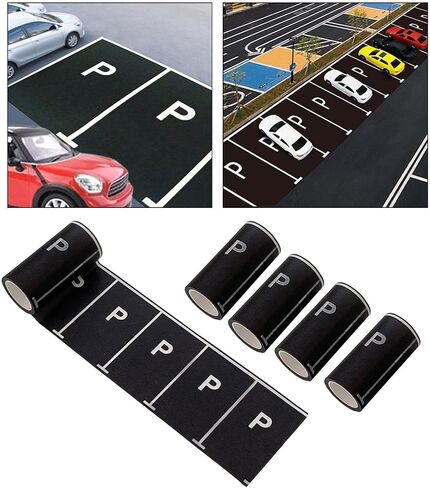 Parking Space Decorative Road Tape Highway Building Toys Removable DIY Traffic Sign for Toy Car Race Game for Kids, 3M in Saudi Arabia