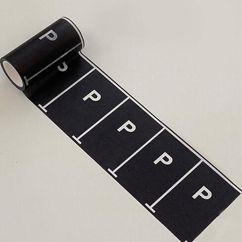 Parking Space Decorative Road Tape Highway Building Toys Removable DIY Traffic Sign for Toy Car Race Game for Kids, 3M in Saudi Arabia