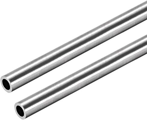 uxcell 304 Stainless Steel Round Tubing 5mm OD 0.4mm Wall Thickness 250mm Length Seamless Straight Pipe Tube 2 Pcs in Saudi Arabia