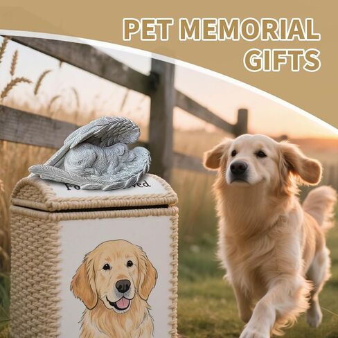 Dog Memorial Gifts for Loss of Dog,Resin Pet Memorial Statues,Forever My Guardian Angel Memorial Gifts(White) in Saudi Arabia