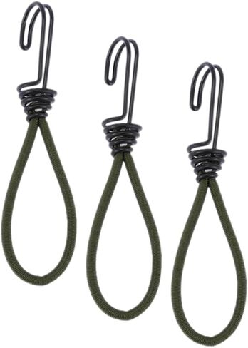 Hanabass 3pcs السنانير الحبل المرن لخيمة الدبوس متينة التثبيت لمستلزمات التخييم مقاومة للطقس سهلة الاستخدام متعدد الاستخدامات للأنشطة في الهواء الطلق in Kuwait