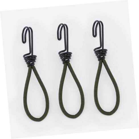 Hanabass 3pcs السنانير الحبل المرن لخيمة الدبوس متينة التثبيت لمستلزمات التخييم مقاومة للطقس سهلة الاستخدام متعدد الاستخدامات للأنشطة في الهواء الطلق in Kuwait