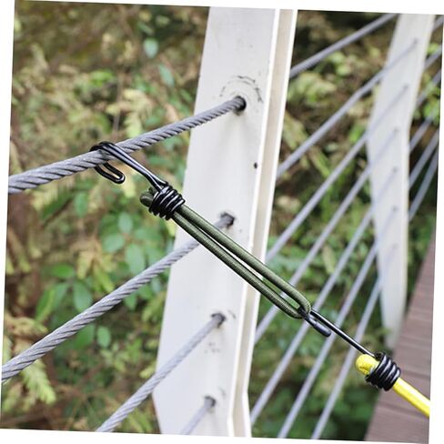 Hanabass 3pcs السنانير الحبل المرن لخيمة الدبوس متينة التثبيت لمستلزمات التخييم مقاومة للطقس سهلة الاستخدام متعدد الاستخدامات للأنشطة في الهواء الطلق in Kuwait