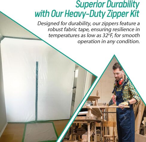 Peel and Stick Zipper 2 Pack - Heavy Dust - Gurr Hariers ، Brudgning ، Bitch by KP Operating Supply 7ft × 3in - Teal in Kuwait