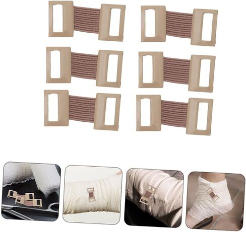 Lifkome 20pcs مقاطع ضمادات Lifkome مرنة اللقطات لتثبيت الإبزيم المرن المتعدد الوظيفي لاستخدامها السهل والمظهر الأنيق in Saudi Arabia