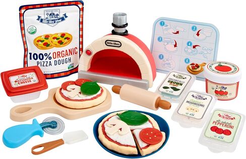 Little Tikes Creative Chefs Pizza Kit with Special Make-It Mix Play Sand, 18+ Accessories, Realistic Pretend Play Chef, Boys, Girls, Ages 3+ in Saudi Arabia