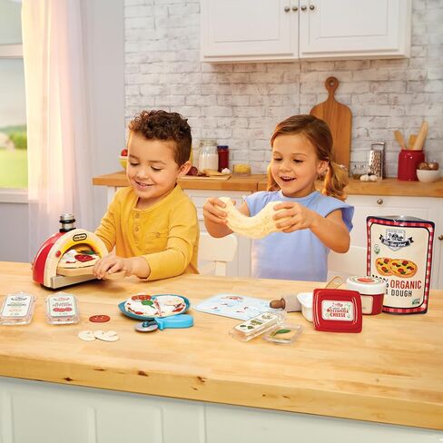 Little Tikes Creative Chefs Pizza Kit with Special Make-It Mix Play Sand, 18+ Accessories, Realistic Pretend Play Chef, Boys, Girls, Ages 3+ in Saudi Arabia