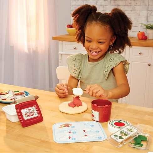 Little Tikes Creative Chefs Pizza Kit with Special Make-It Mix Play Sand, 18+ Accessories, Realistic Pretend Play Chef, Boys, Girls, Ages 3+ in Saudi Arabia