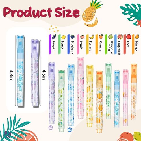 60 Pcs Scented Markers Bulk Kid Back to School Gift for Student 6 Color Fruit Smelly Markers with Cute Stamps Vibrant Classroom Supply Teacher Supply First Day of School Adult Gift Office in Saudi Arabia