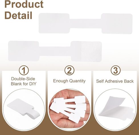 بطاقات عرض سوار UXCELL 100 PCS ، بطاقات عرض مجوهرات بطاقات تغليف سوار لاصقة لبيع المجوهرات ، قلادة ، أقراط ، شريط شعر مفاتيح (أبيض) in Kuwait