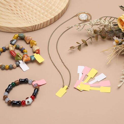 uxcell 100 PCS Bracelet Display Cards, Jewelry Display Cards Self Adhesive Bracelet Packaging Cards for Selling Jewelry, Necklace, Earrings, Keychain Hair Band (White) in Saudi Arabia