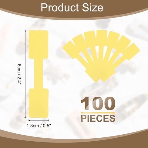 بطاقات عرض سوار UXCELL 100 PCS ، بطاقات عرض مجوهرات بطاقات تغليف سوار لاصقة لبيع المجوهرات ، قلادة ، أقراط ، شريط شعر مفاتيح (أبيض) in Kuwait