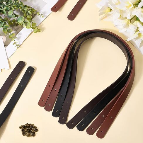8PCS 23.62 Inch Quilted Handbag Top Handle Replacement PU Leather Purse Belt Band Mount Strap in Saudi Arabia