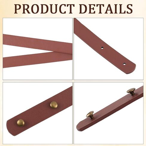 8PCS 23.62 Inch Quilted Handbag Top Handle Replacement PU Leather Purse Belt Band Mount Strap in Saudi Arabia