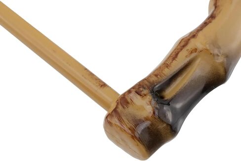 Geesatis 8pcs Imitation Wooden Handbag Handles Replacement,Plastic Round Shaped Bag Handles,Round Purse Handbag Handles for Crochet Bag Rattan Woven Beach Bag(Diameter: 5.12in) in Saudi Arabia