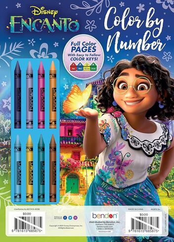 Disney Encanto 32 PAGE COLOR BY NUMBER CONTING WITH in Saudi Arabia