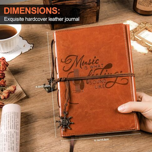 Unique Music Themed Personalized Notebook Gifts Cool Gifts For Music Lovers Musicians Writers Music Teacher Singers Music Lover Songwriting Journal Music Is What Feelings Sound Like(Music) in Kuwait