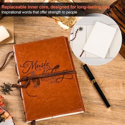 Unique Music Themed Personalized Notebook Gifts Cool Gifts For Music Lovers Musicians Writers Music Teacher Singers Music Lover Songwriting Journal Music Is What Feelings Sound Like(Music) in Kuwait
