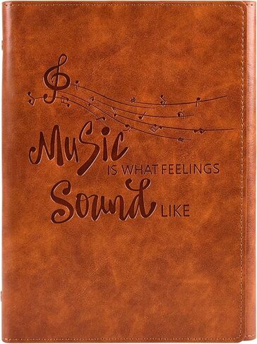 Unique Music Themed Personalized Notebook Gifts Cool Gifts For Music Lovers Musicians Writers Music Teacher Singers Music Lover Songwriting Journal Music Is What Feelings Sound Like(Music) in Kuwait